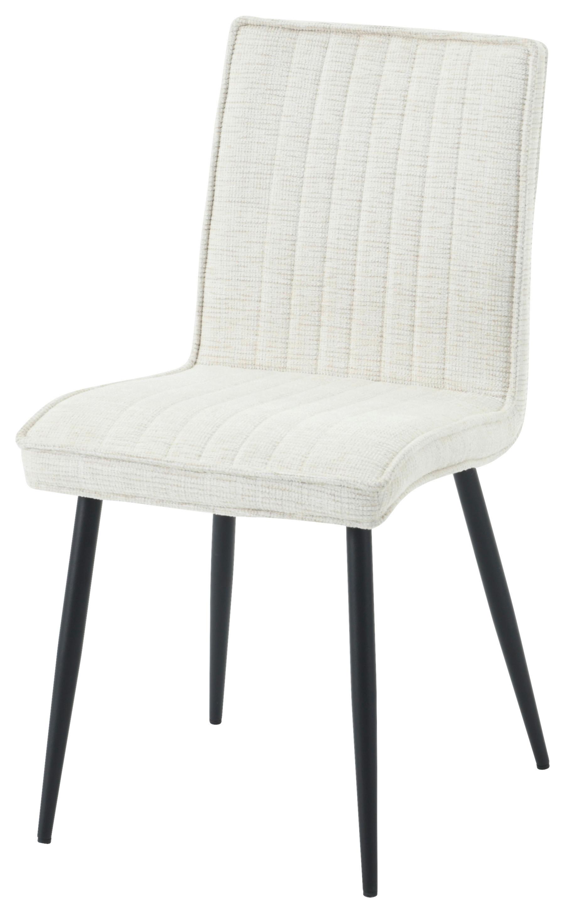 Stuhl Benno - Beige/Schwarz, LIFESTYLE, Holz/Textil (43/85/57cm) - Livetastic