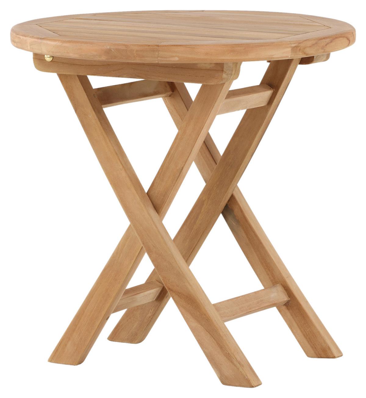 Gartenbeistelltisch Kenya - Teakfarben, KONVENTIONELL, Holz (50/50/50cm) - Gardenson