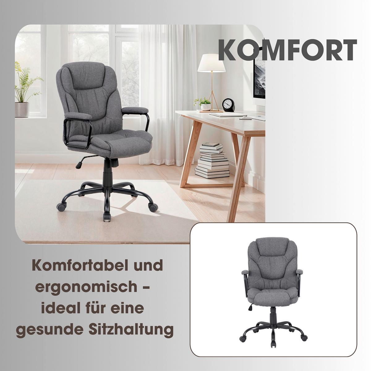 Chefsessel Sting - Schwarz Hochglanz/Schwarz, MODERN, Textil/Metall (57/109/67cm) - MID.YOU