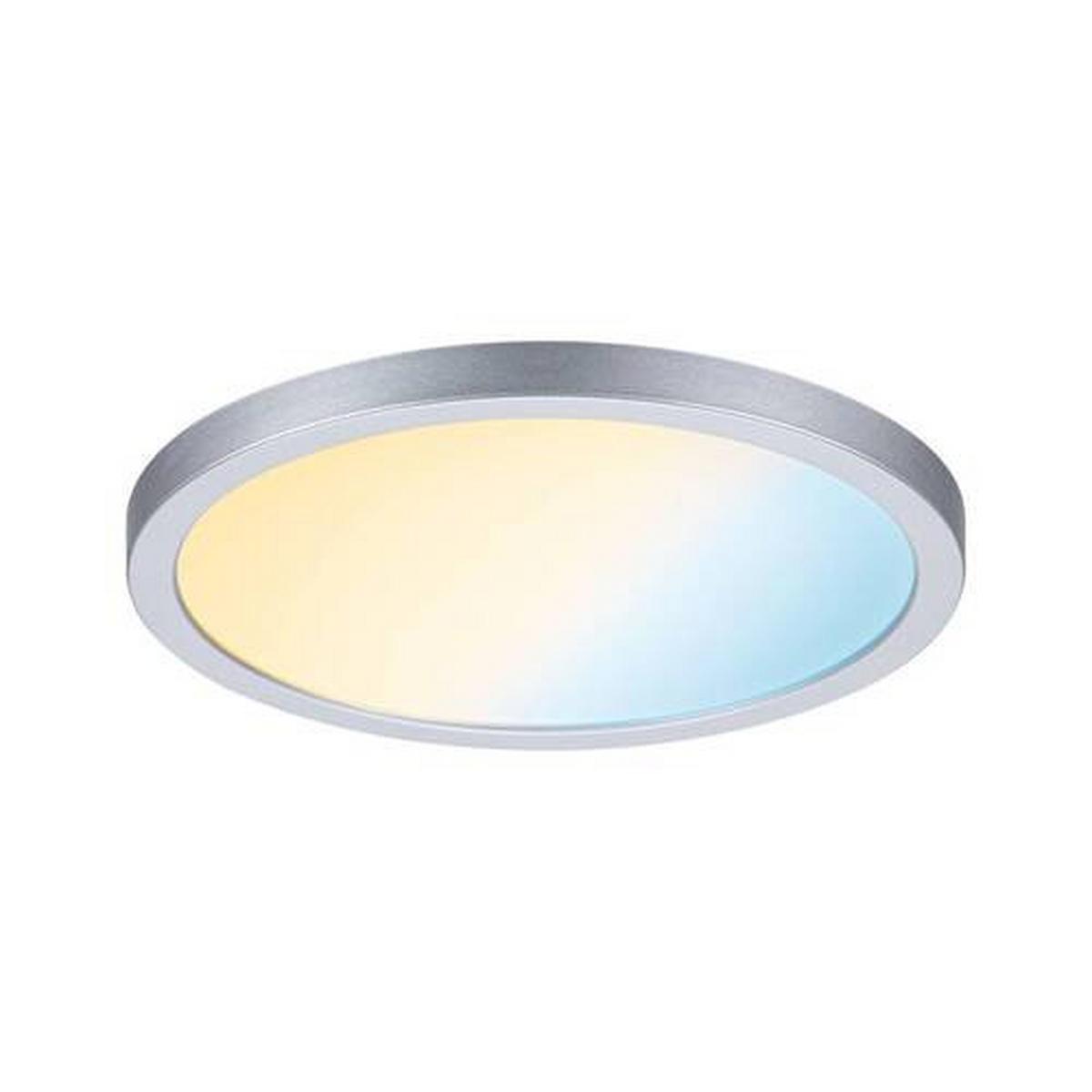 LED-Paneel Ø 17,5 cm Rund dimmbar - Chromfarben, Design, Kunststoff (17,5/1cm) - Paulmann