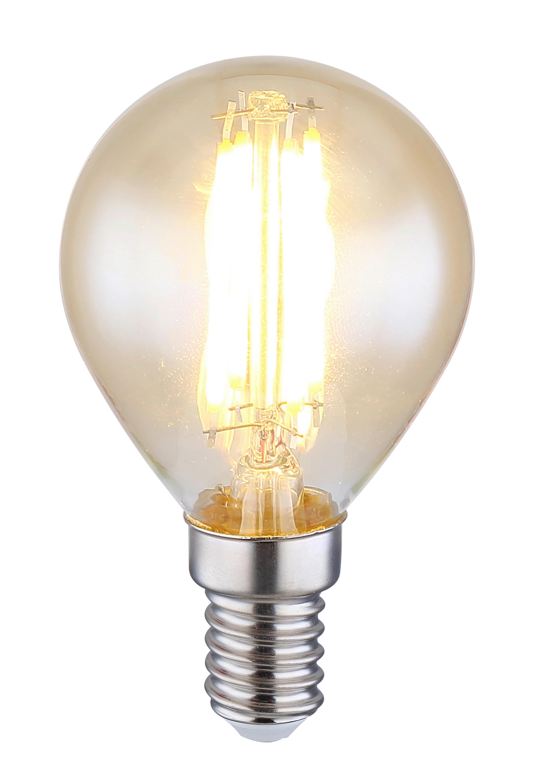 LED žárovka 4 Watt, E14 ILLU - kov/sklo (4,5/7,8cm) - Globo