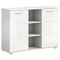 Kommode Prego - Weiß Hochglanz, Design, Holzwerkstoff (110/83/37cm) - MID.YOU