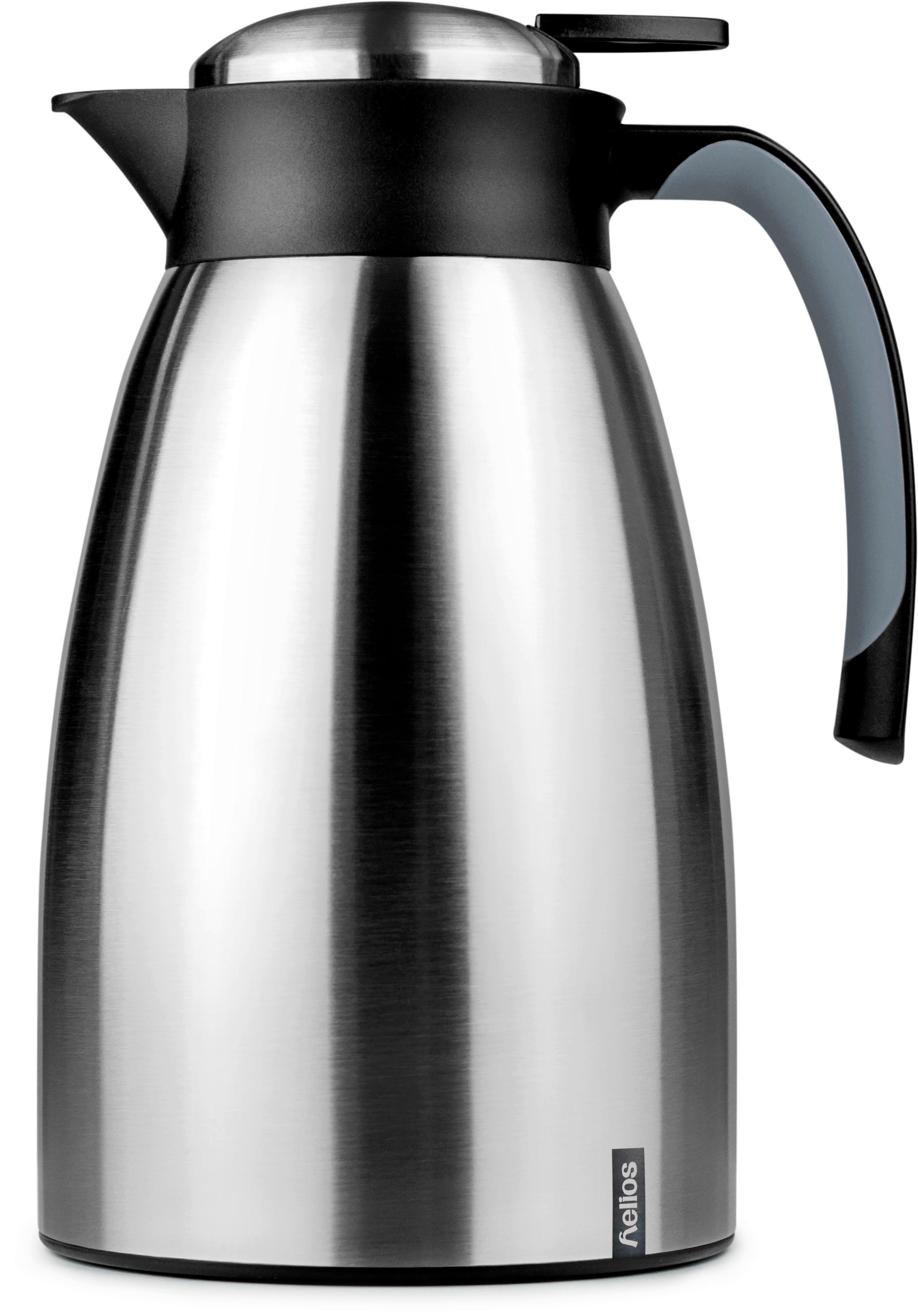 Isolierkanne Ikara Edelstahl 1,5 Liter - Silberfarben, Basics, Kunststoff/Metall (18/13.5/24cm)