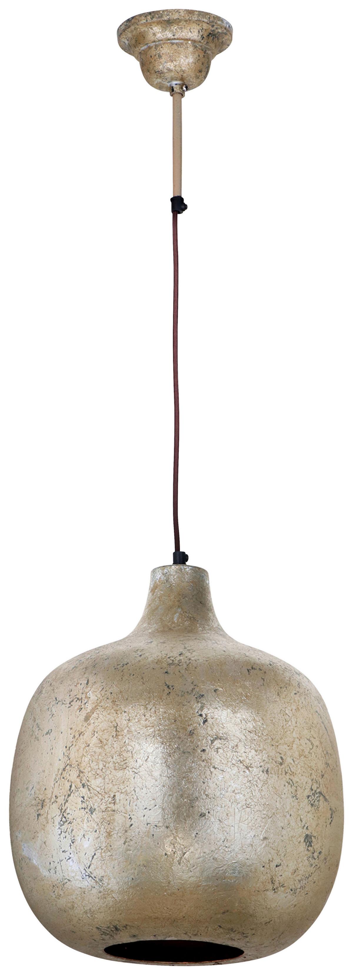 Hängeleuchte Mican 125 Bronzefarben B: 34 cm - Bronzefarben, Basics, Metall (34/34/38cm) - Kayoom