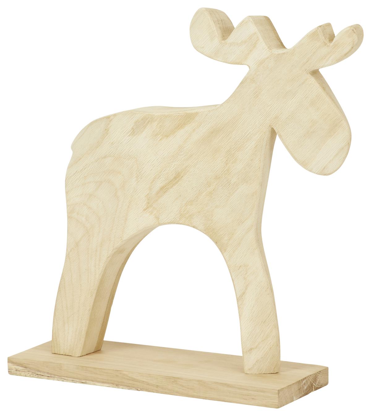 Dekorace Sob FYNN masív výška 43cm - přírodní barvy, Moderní, dřevo (43cm) - Bessagi Home