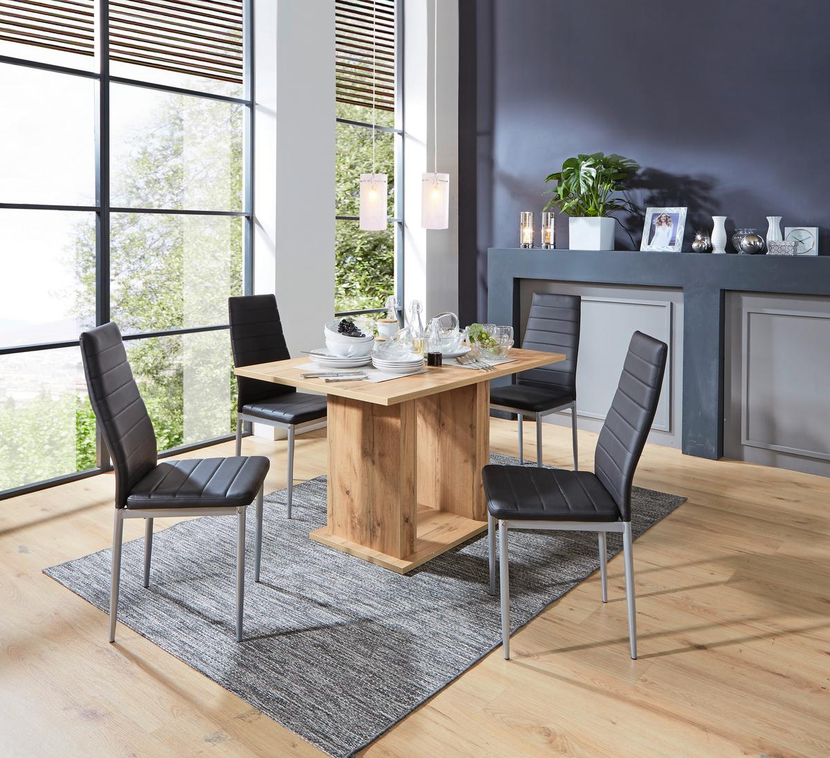 Esstisch Patrik 120x80 cm Eiche Dekor - Eichefarben, MODERN, Holzwerkstoff (120/74/80cm)