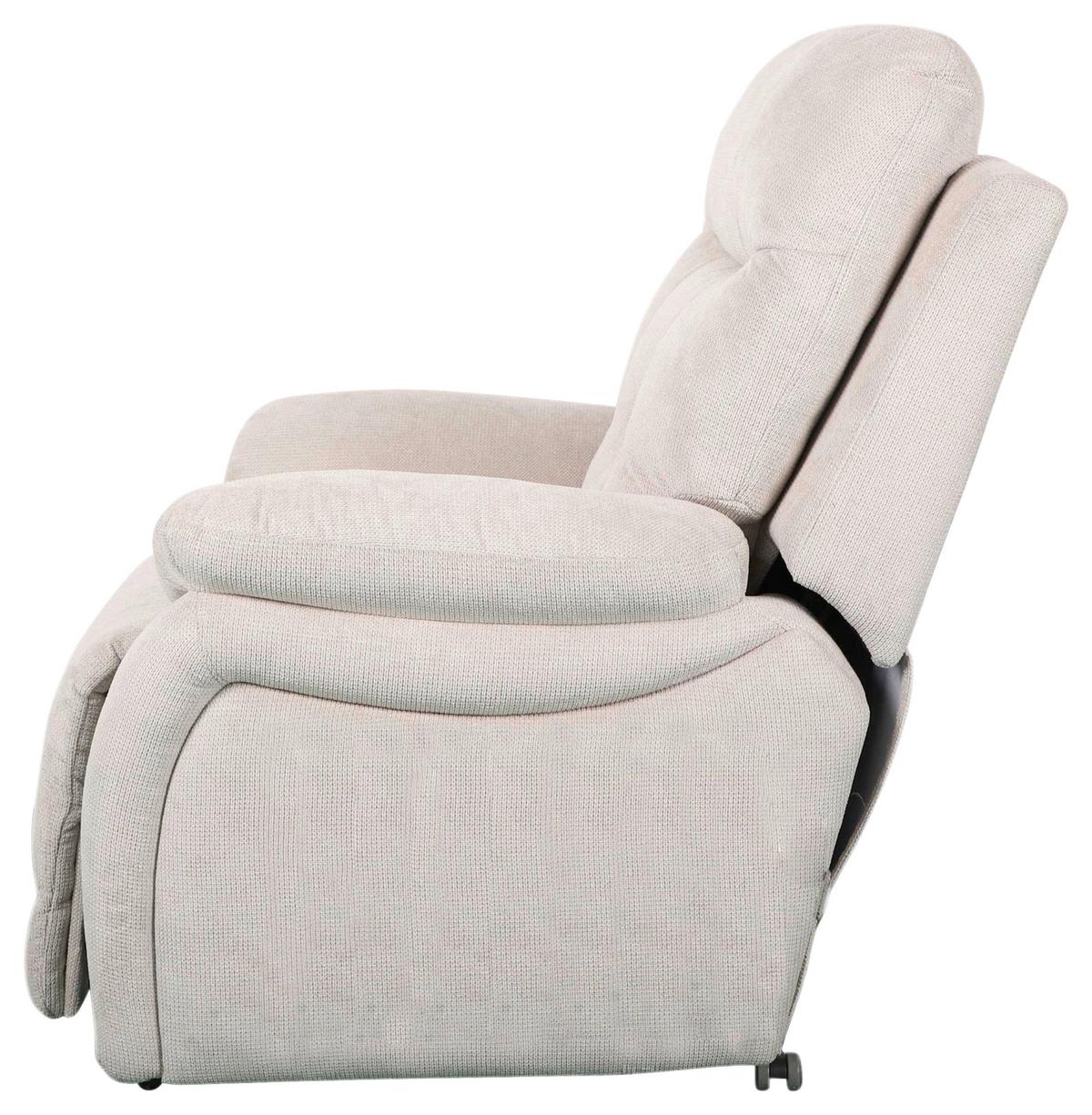 Relaxsessel Mario Webstoff Beige, B: 89 Cm - Beige/Schwarz, MODERN, Textil/Metall (89/107/94cm) - James Wood