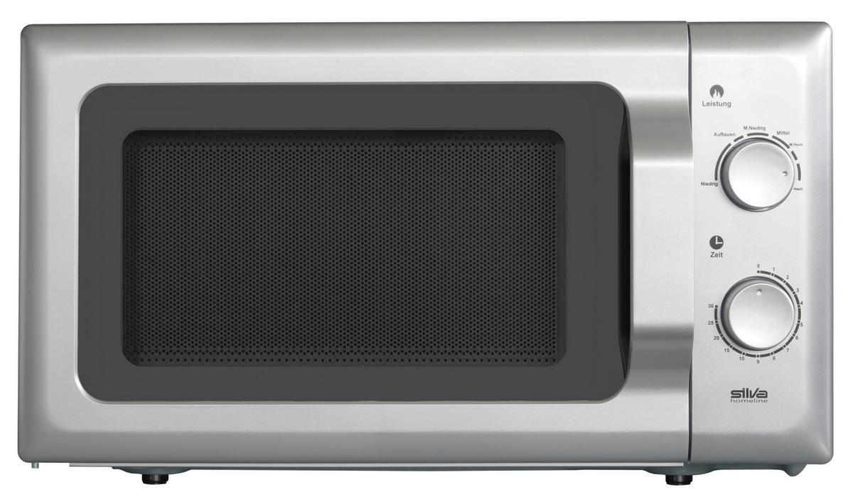 Unterbau-mikrowelle 700 W Mwu 20.4 Silber, 6 Stufen - Silberfarben (45/26/35cm) - Silva Homeline