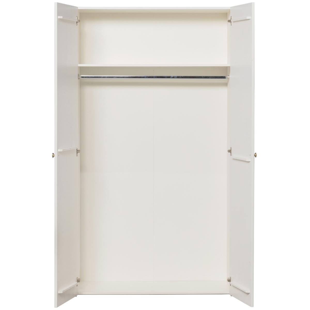 DREHTÜRENSCHRANK Spike Weiß B: 110cm - Weiß, Basics, Holz (110/210/55cm) - MID.YOU