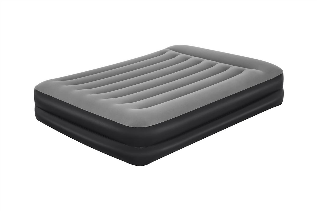 Luftbett Kimi Lbh: 203x152x46 Cm Mit Pumpe, Max. 300 Kg - Schwarz/Grau, Kunststoff (203/152/46cm) - Bestway