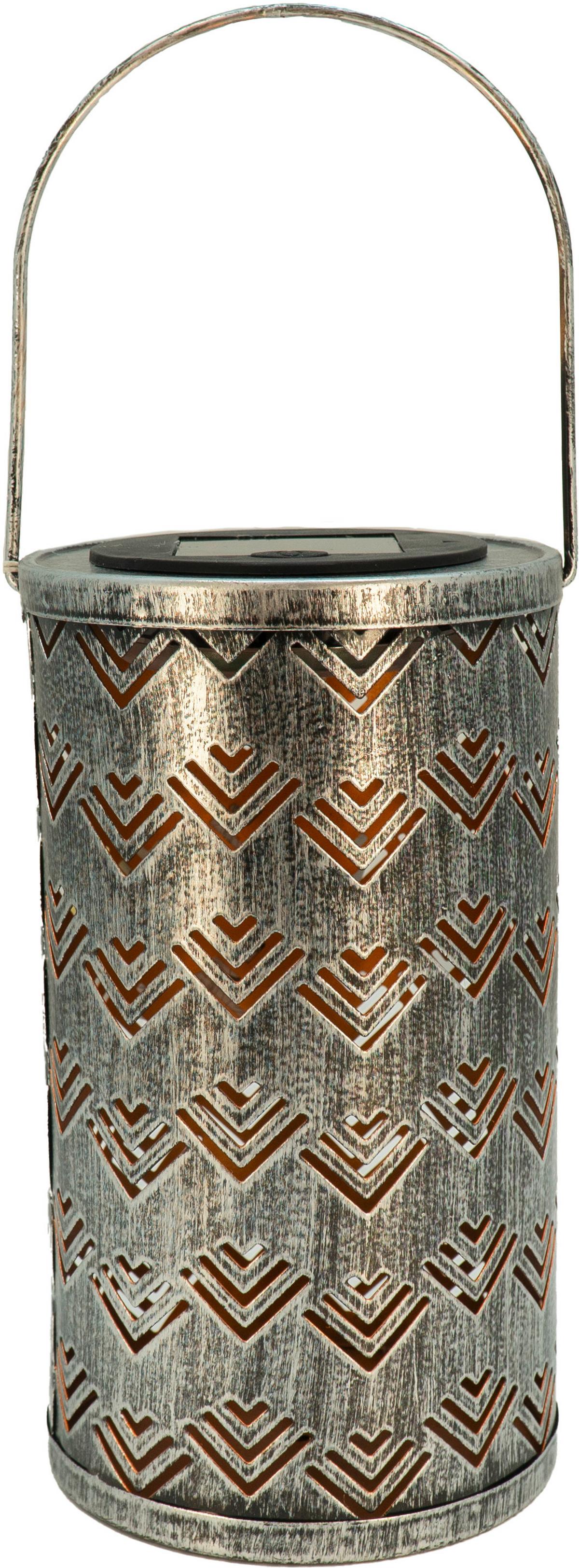 Solarleuchte 33478-6s - Silberfarben, Design, Metall (11/19cm) - Globo