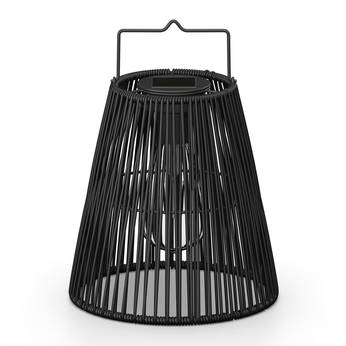 SOLÁRNE SVIETIDLO GLOW - čierna, Modern, kov/plast (20,5/26/20,5cm) - Bessagi Garden