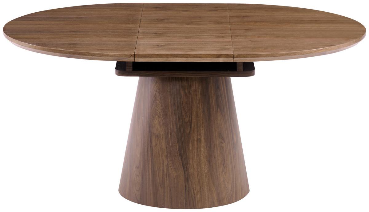 Esstisch Sundsvall Walnussfarben L: 120-160 cm - Walnussfarben, MODERN, Holz/Holzwerkstoff (120/160/120/76cm) - P & B