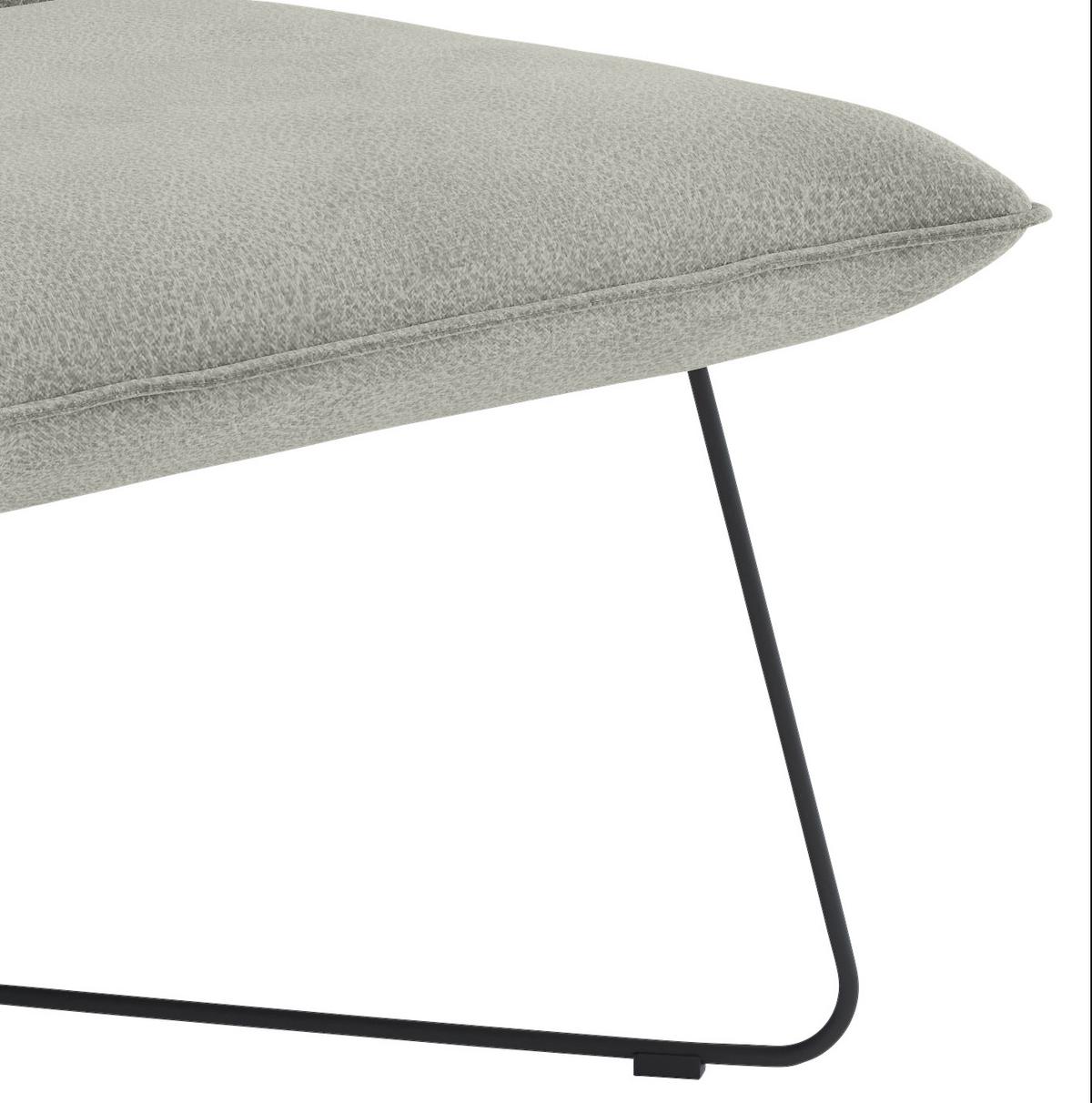 Sessel Skyway Hellgrau B: 68 Cm - Hellgrau/Schwarz, Design, Textil (68/84/81cm) - Livetastic
