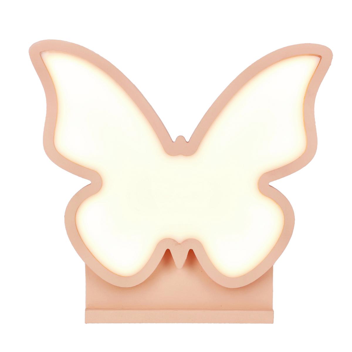Kindertischleuchte 41-11701 Butterfly - Pink, Basics, Holzwerkstoff/Kunststoff (28.5/5/26.5cm)
