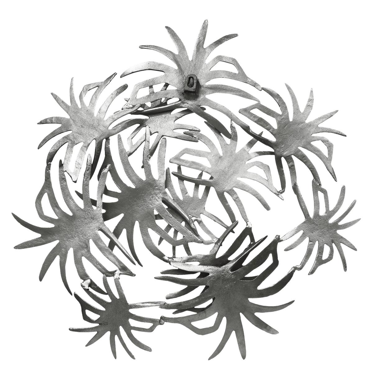 Wanddeko Domizil Silberfarben, 70x9 Cm - Silberfarben, LIFESTYLE, Metall (70/9/70cm) - Kayoom
