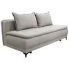 Schlafsofa Moliss Taupe B: 202 cm - Taupe/Schwarz, Basics, Textil (202/98/78cm) - Livetastic