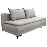 Schlafsofa Moliss Taupe B: 202 cm - Taupe/Schwarz, Basics, Textil (202/98/78cm) - Livetastic