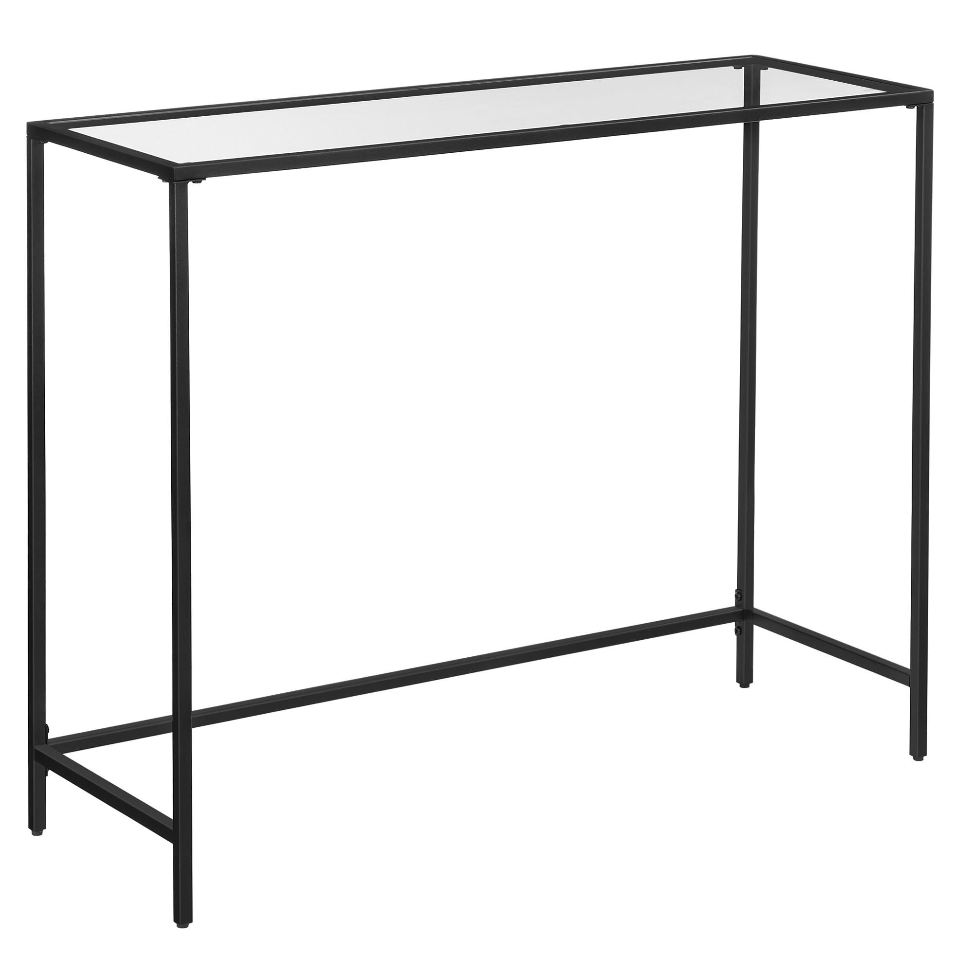 Konsolentisch B: 100 Cm Schwarz - Schwarz, Trend, Glas/Metall (100/35/80cm) - Boxxx