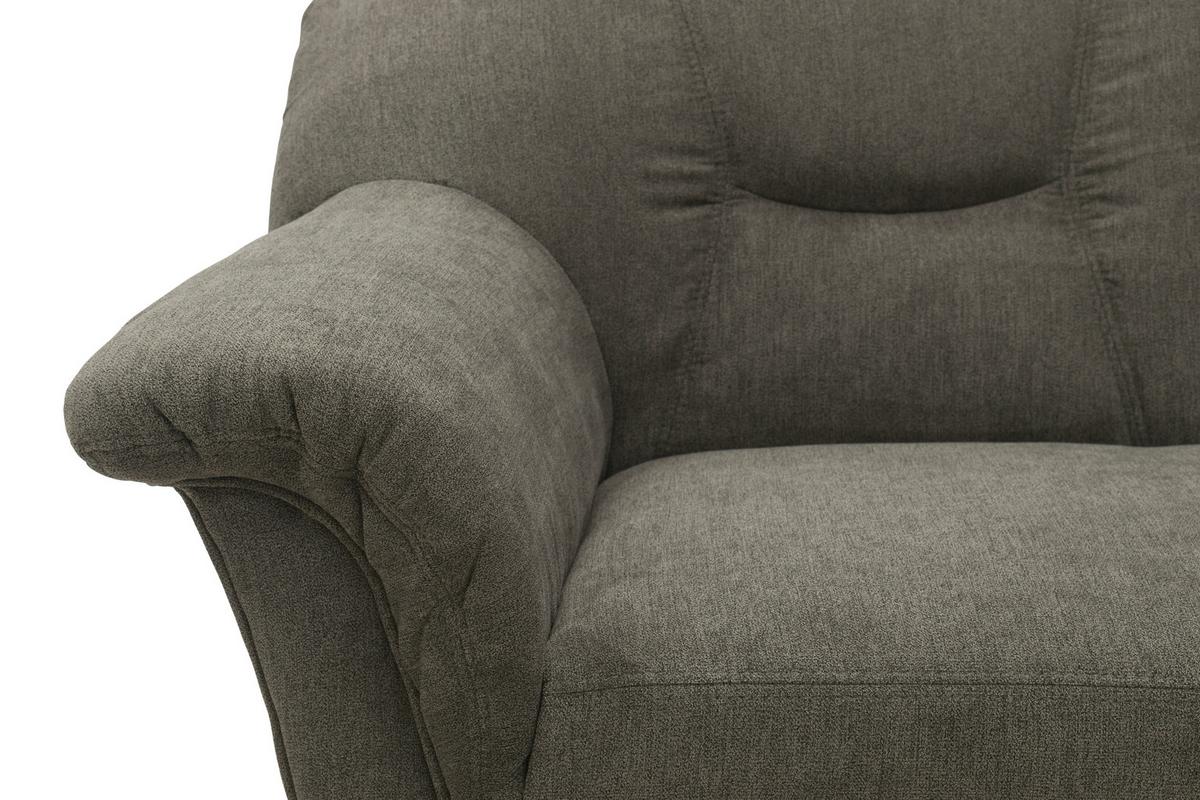 Ecksofa Sarafina Greige S: 240x190 Cm - Greige/Schwarz, KONVENTIONELL, Textil (240/190cm) - MID.YOU
