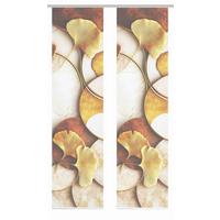 Flächenvorhang Storm 2er Set - Cognac/Goldfarben, Natur, Textil (60/245cm)