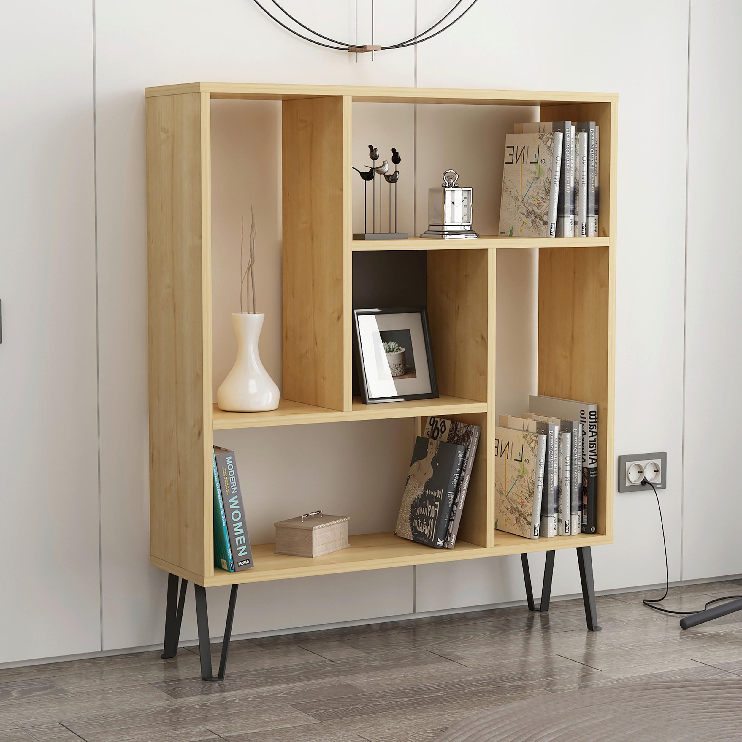 REGÁL ARVEN - farba duba, Design, kompozitné drevo (90/107,8/25cm) - Livetastic