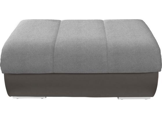 Taburet Multi - šedá/tmavě šedá, Moderní, textil (100/43/80cm) Taburet Multi - šedá/tmavě šedá, Moderní, textil (100/43/80cm)