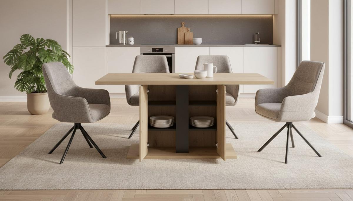 Esstisch Levi Eiche Artisan L 160 cm - Schwarz/Eiche Artisan, MODERN, Holzwerkstoff (160/90/76cm) - Livetastic
