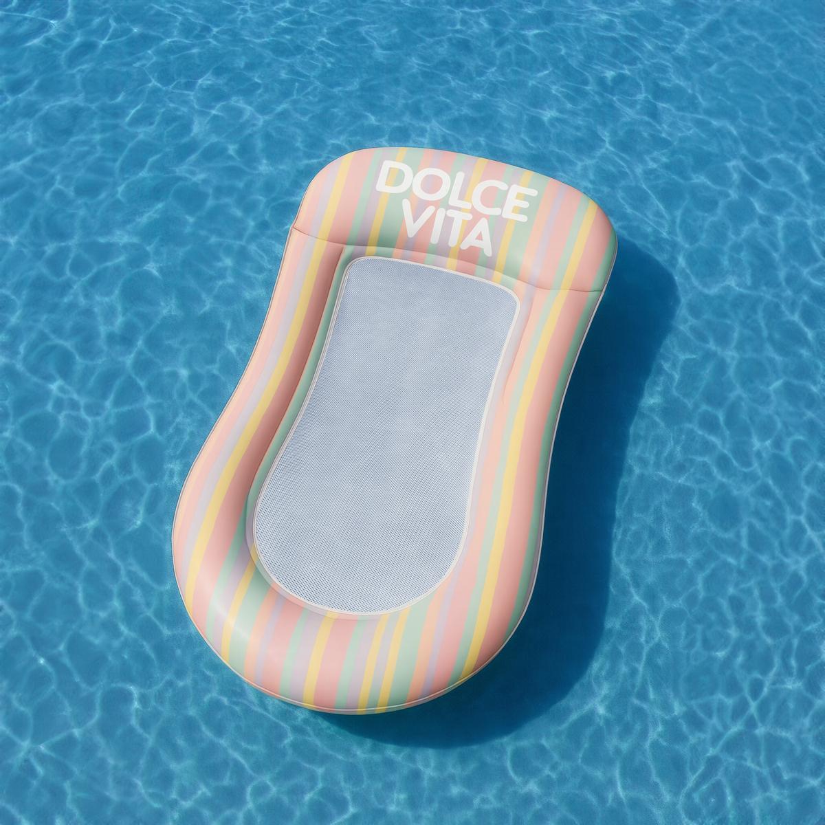 Nafukovacie ležadlo DOLCE VITA DOLCE VITA - oranžová/orgovánová, Konventionell, plast (167/22,5/82cm) - Mömax