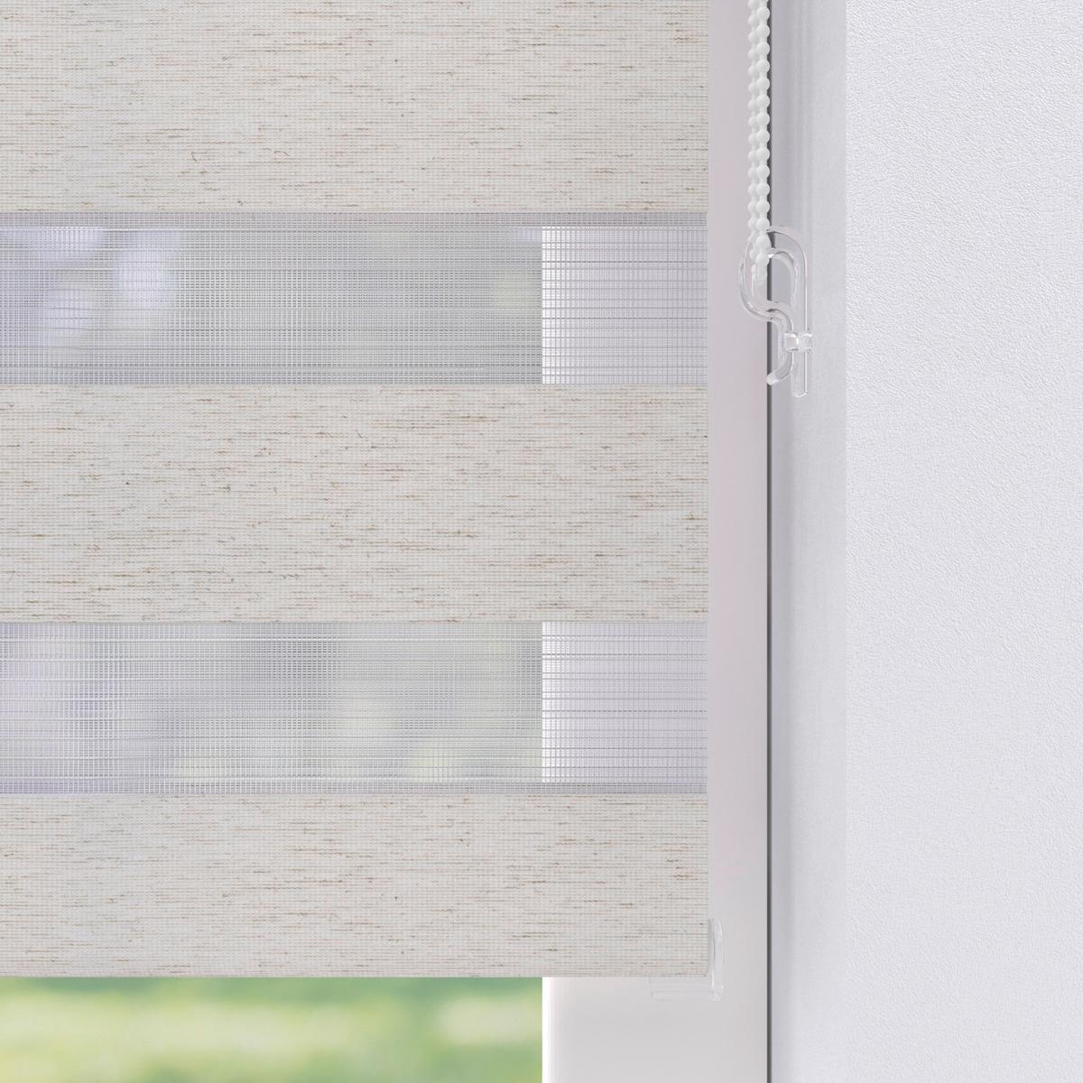 Doppelrollo 70x150 Cm Mit Kettenzug - Naturfarben, Basics, Textil (70/150cm)