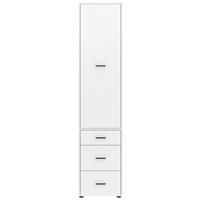 Kleiderschrank Kivo Weiß, B: 45 Cm - Weiß, Basics, Holzwerkstoff (45/199,6/52,1cm)