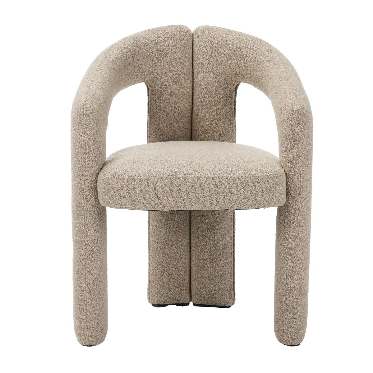 ARMLEHNSTUHL-SET Maro Sandfarben B: 60cm - Sandfarben, MODERN, Textil/Metall (60/78/57cm) - Livetastic
