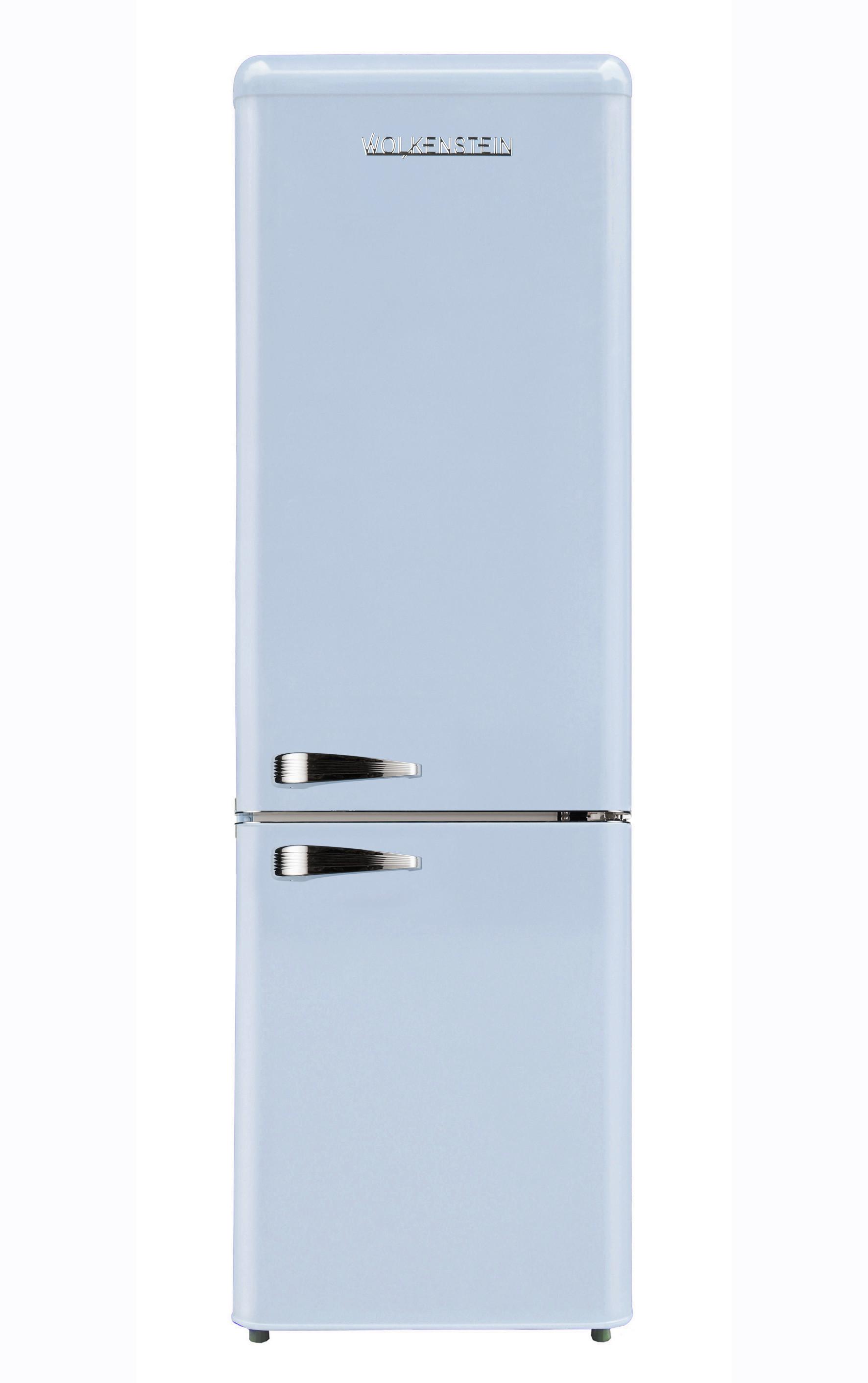 Kühl-Gefrierkombination Hellblau 69+180 L - Hellblau, Basics, Kunststoff/Metall (54,60/177,50/62,60cm)