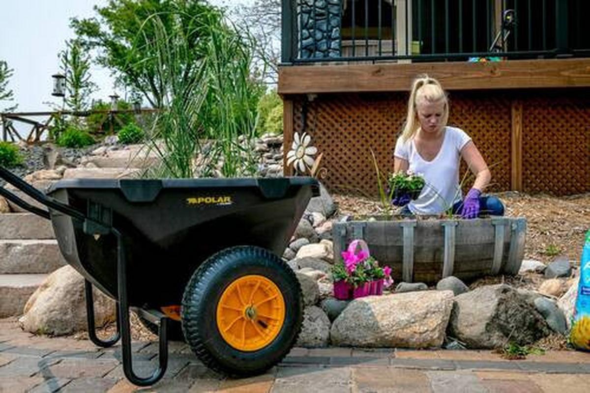 Gartenkarre Schubkarre Cub Cart - Schwarz, Basics, Kunststoff (71/74/127cm)