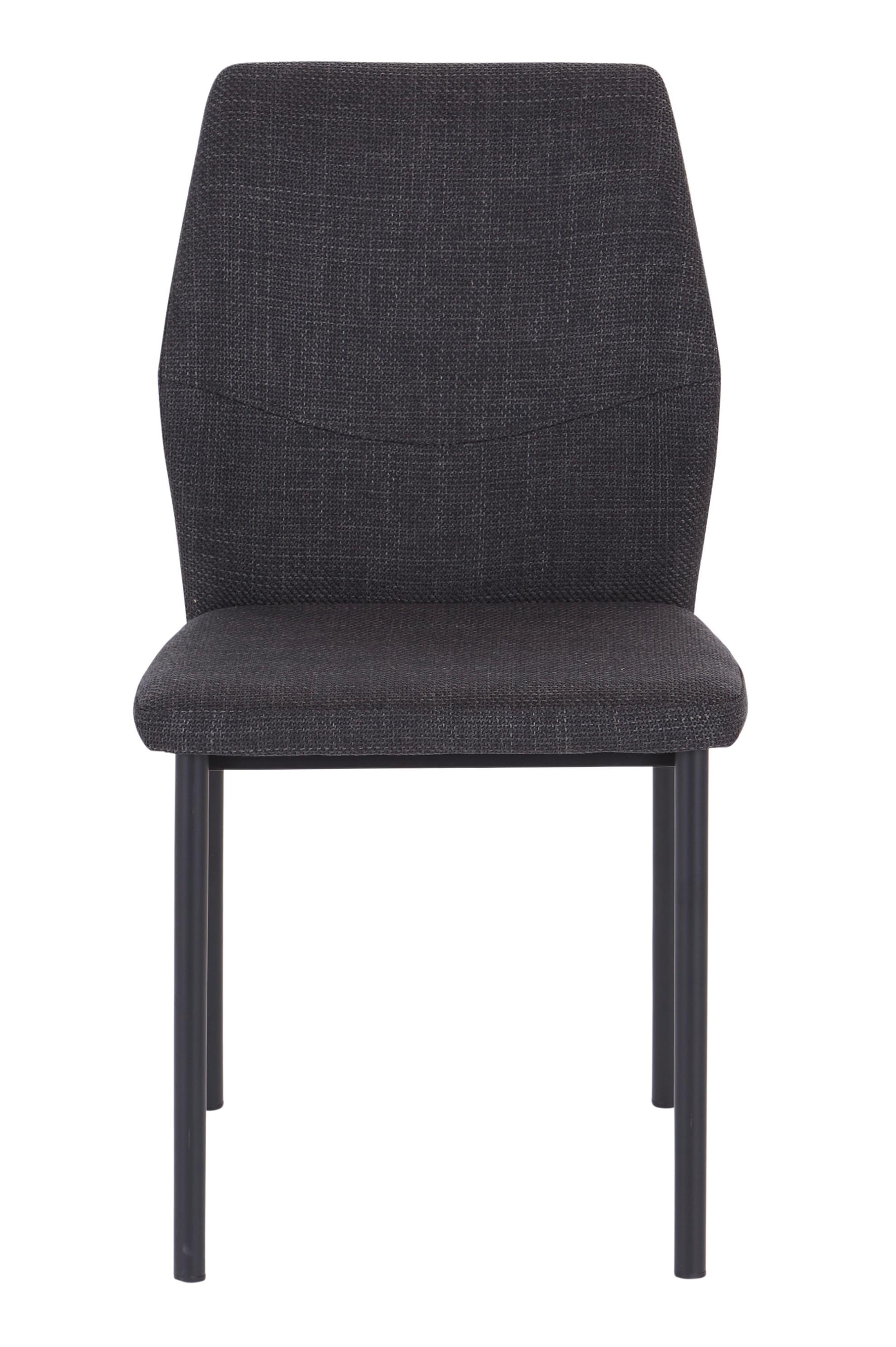 ŠTVORNOHÁ STOLIČKA AUGUSTA - čierna/antracitová, Konventionell, kov/drevo (45/84/56cm)