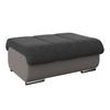 Hocker Multi - Chromfarben/Anthrazit, MODERN, Textil (100/43/80cm)