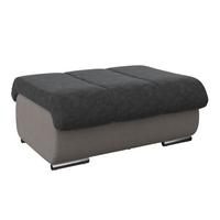 Hocker Multi - Chromfarben/Anthrazit, MODERN, Textil (100/43/80cm)