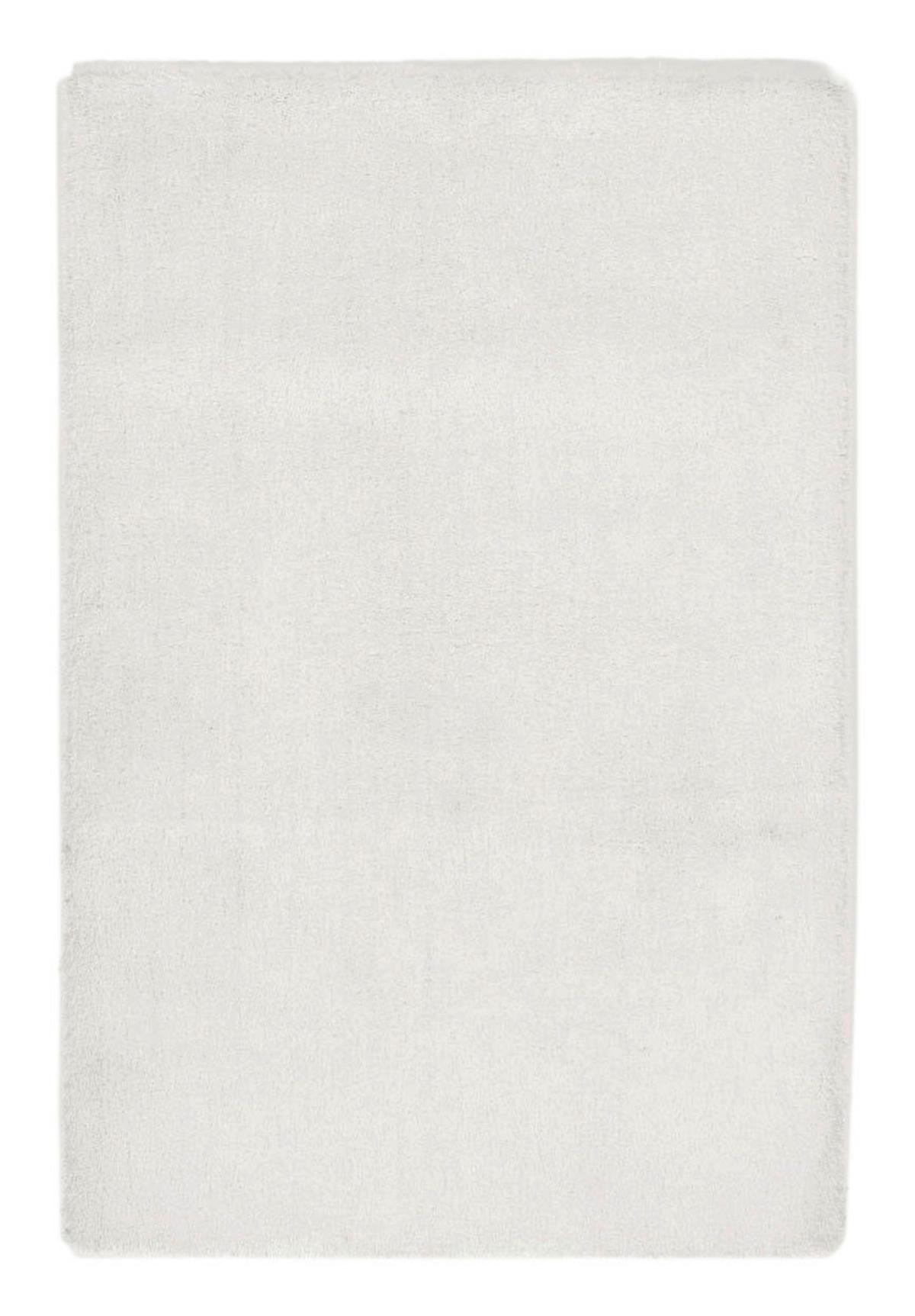 Hochflorteppich Shaggy Weiß 110x170 Cm - Weiß, Basics, Textil (110/170cm)