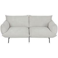 Sofa Honey - Creme/Schwarz, Trend, Textil (185/77/83cm) - P & B