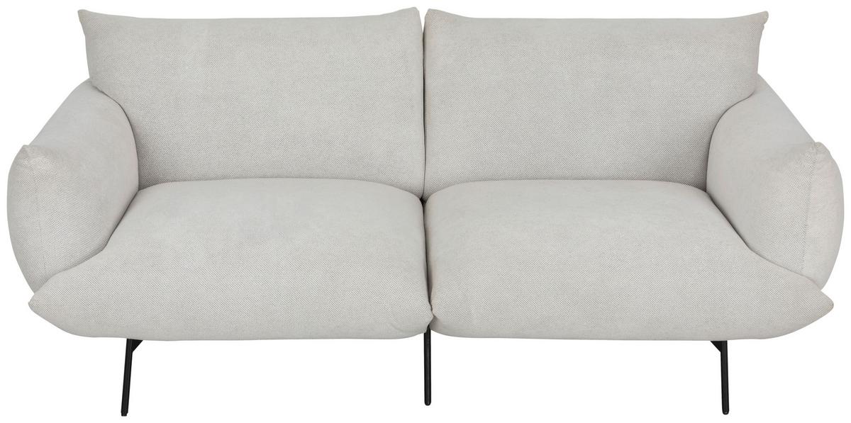 Sofa Honey - Creme/Schwarz, Trend, Textil (185/77/83cm) - P & B