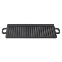 GRILLPLATTE 42x2x23 cm - Schwarz, Basics, Metall (42/2/23cm) - GSW
