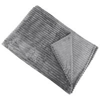 Kuscheldecke Sina Anthrazit 130x170 Cm - Anthrazit, MODERN, Textil (130/170cm) - Luca Bessoni