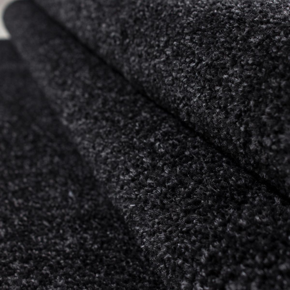 Hochflor Teppich Anthrazit Ata 60x100 Cm - Anthrazit, Design, Textil (60/100cm) - Novel