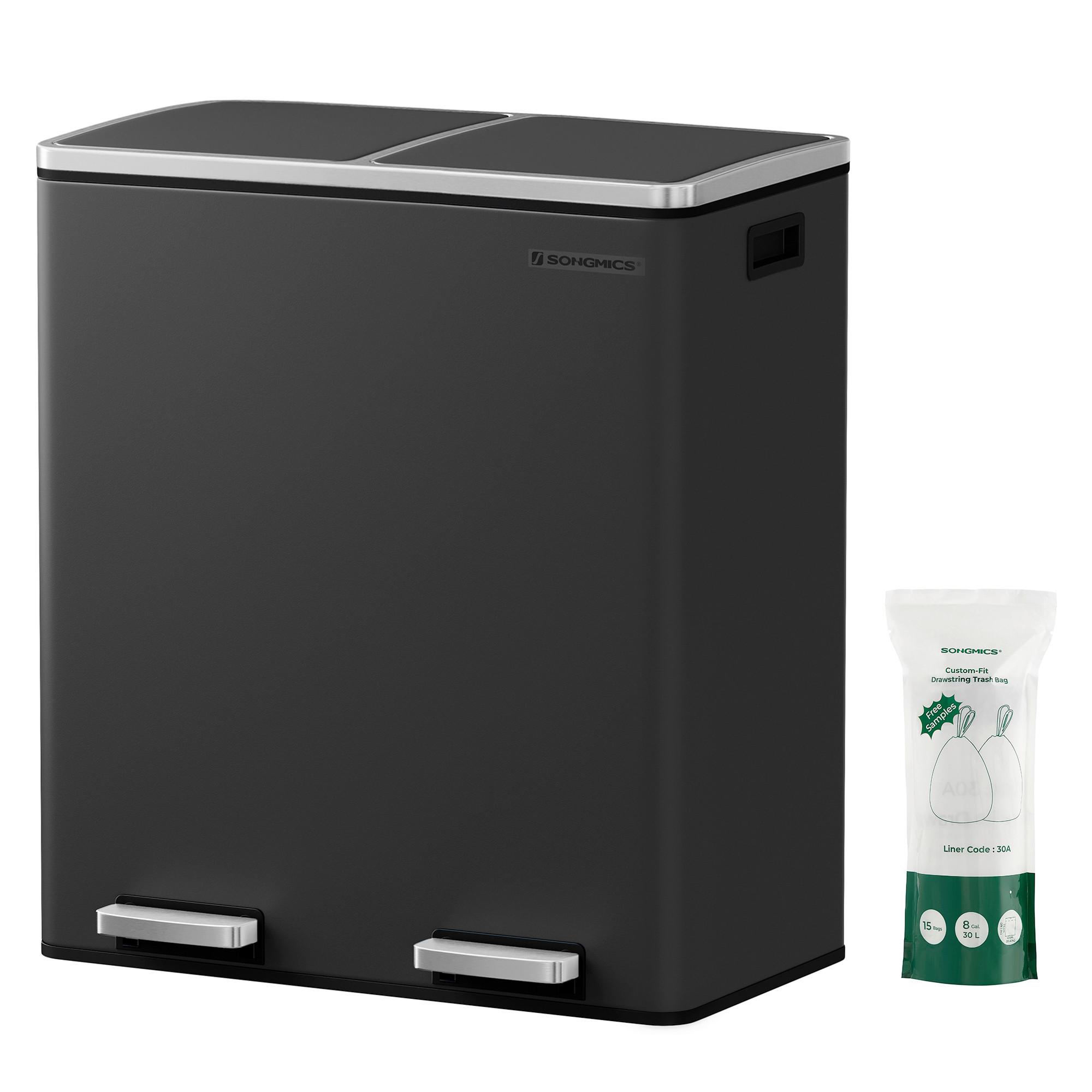 Abfallsammler Schwarz B: 58,5 cm