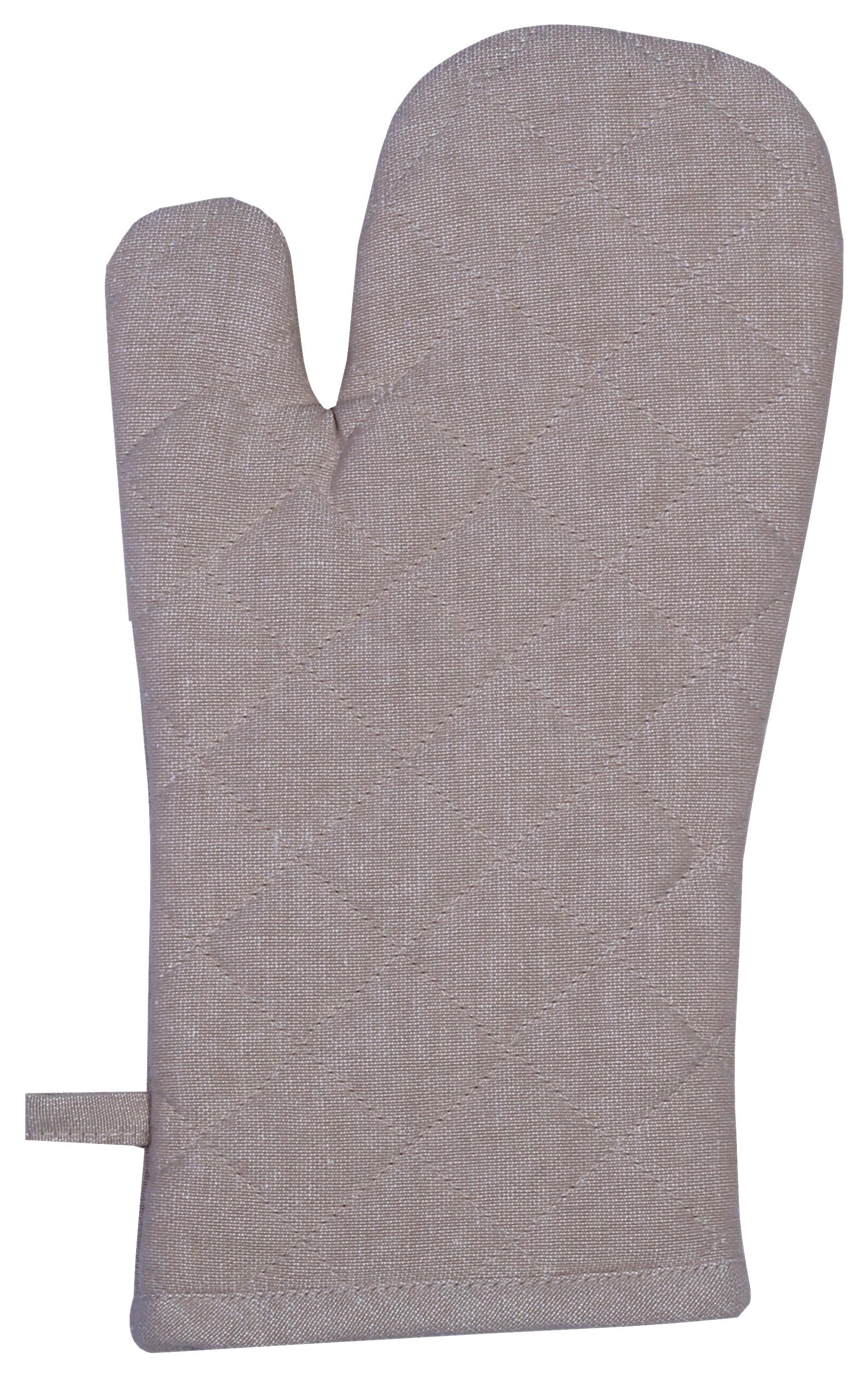 Rukavice do trouby Henry, 18/32cm, béžová - béžová, Moderní, textil (18/32cm) - Modern Living