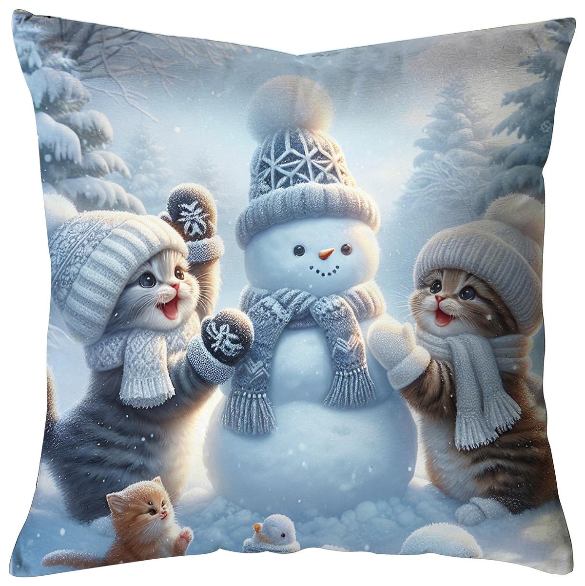 ZIERKISSEN WINTER WORLD - Multicolor, ROMANTIK / LANDHAUS, Textil (35/35cm) - James Wood
