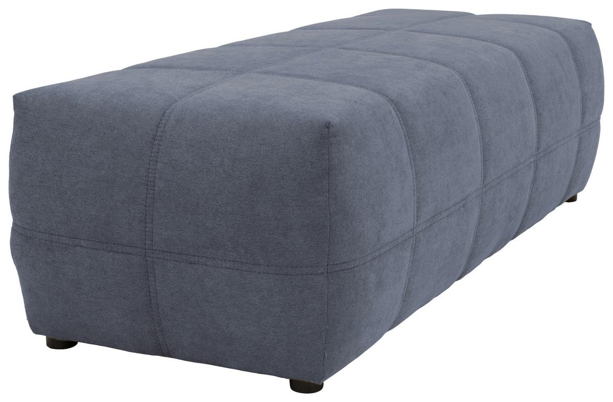 Hocker Brandon - Dunkelgrau/Schwarz, Design, Textil (150/60/40cm) - MID.YOU