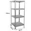 Regal Carlo 1 - MODERN, Holzwerkstoff/Metall (60/146/50cm) Regal Carlo 1 - MODERN, Holzwerkstoff/Metall (60/146/50cm)