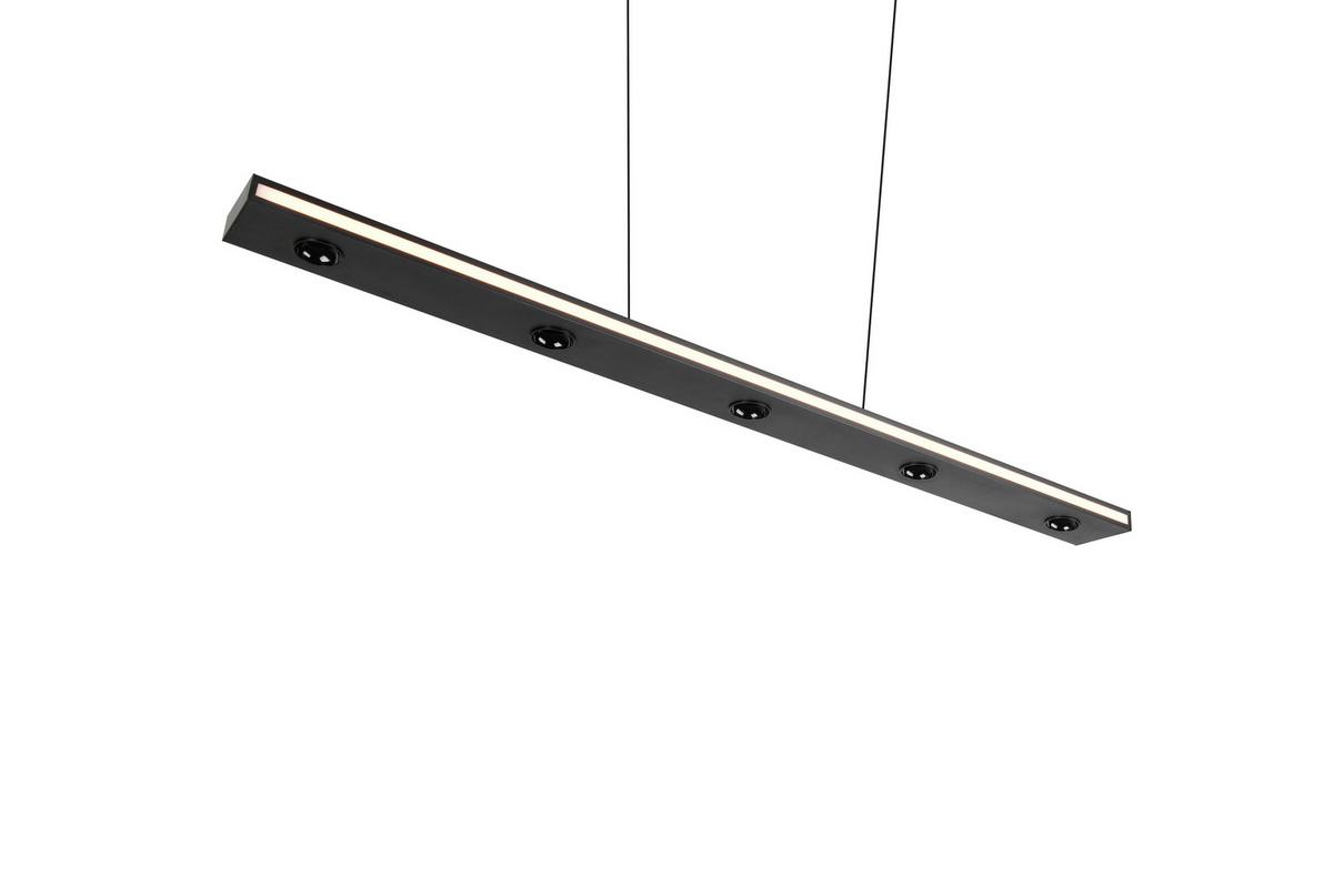 LED-Pendelleuchte 353010132 Graham - Schwarz/Weiß, Design, Kunststoff/Metall (109/9/200cm) - Trio Leuchten