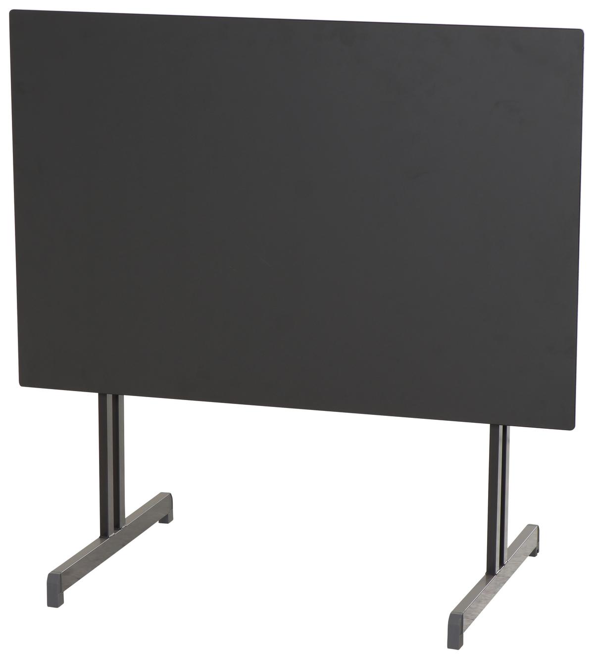 Gartentisch Klappbar Stahl L: 120cm - Anthrazit, MODERN, Holzwerkstoff/Metall (120/80/71cm) - Gardenson